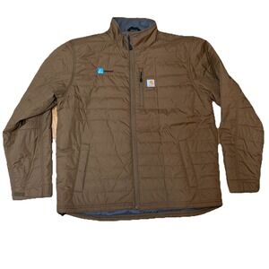 Carhartt Rain Defender Relaxed Fit Lightweight Insulated Jacket Chestnut XL Tall